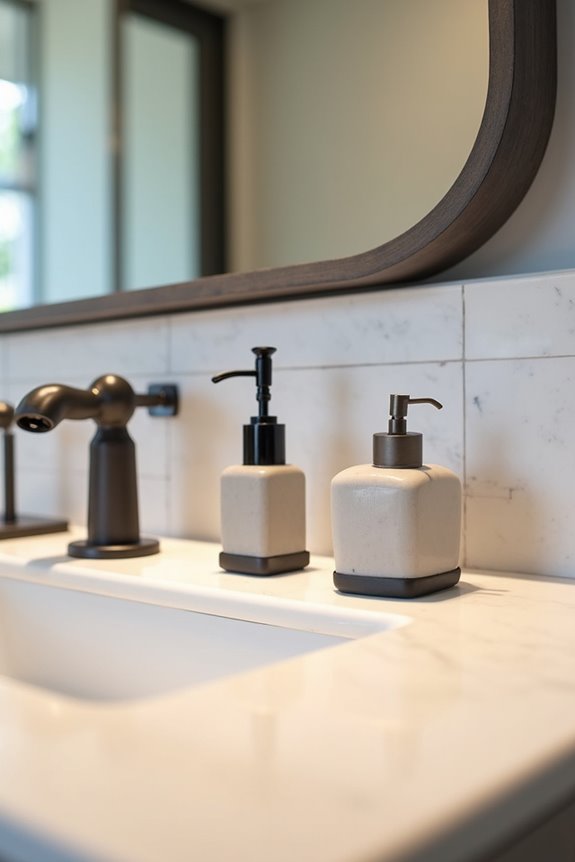 eye level reachable bathroom setup