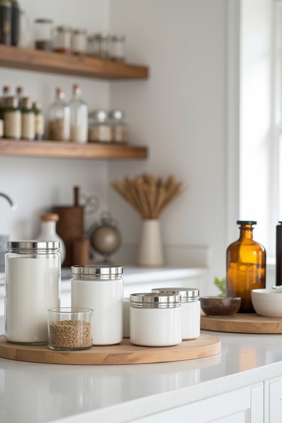 glass containers cohesive intentional counter