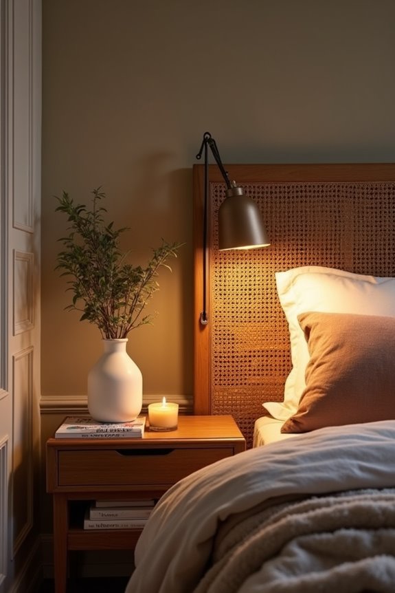 layered lighting calm nightstand sanctuary