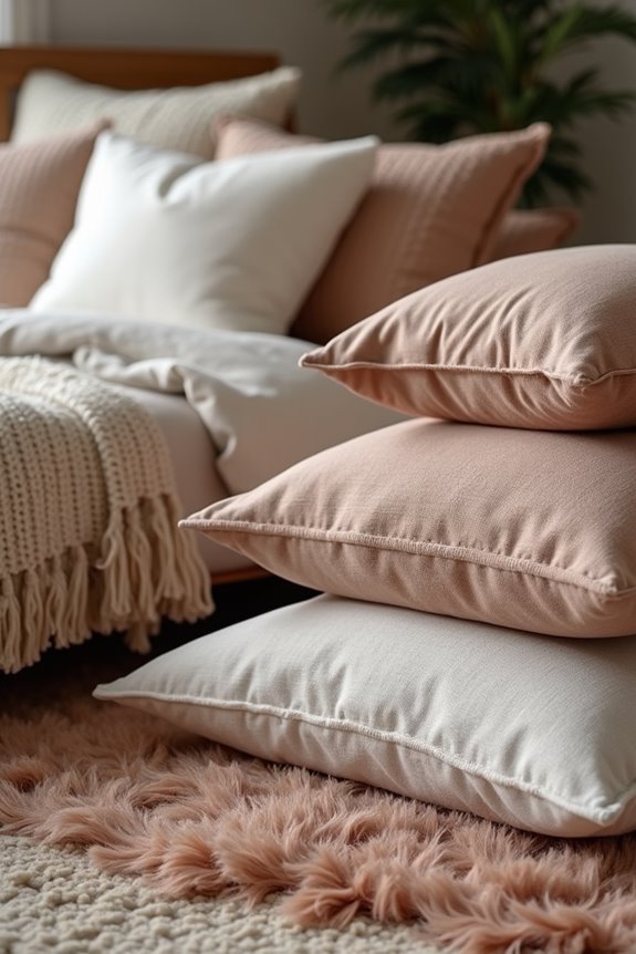 layered rugs and plush textiles unite
