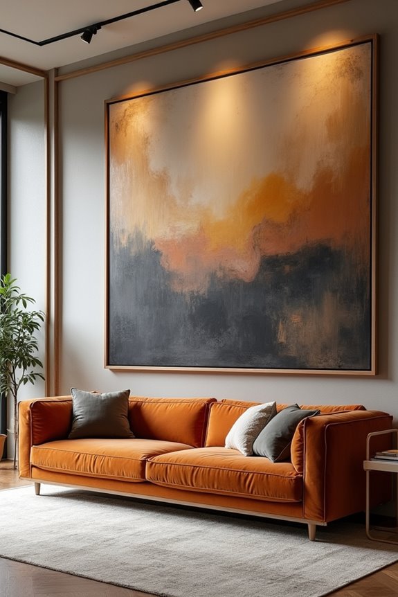 oversized art or gallery wall