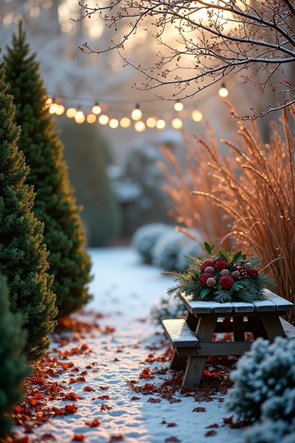 pre lit garlands wreaths warm glow