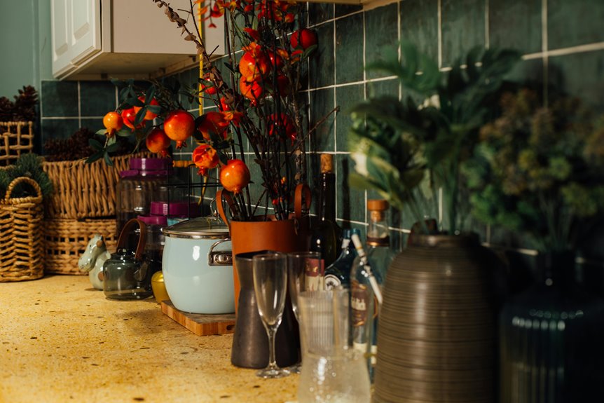 ten ways to decorate countertops