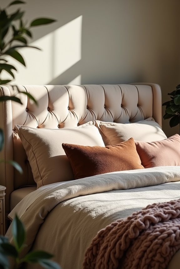 tufted velvet headboard elegance